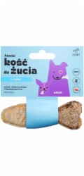 AZANKI Kost s lososem ve slupce lososa s tymiánem a bazalkou ve tvaru ryby - pochoutka pro psa - 12 cm
