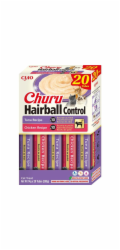 INABA Churu Hairball control Tuna and chicken recipe - pamlsek pro kočky - 20x14g