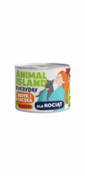 ANIMAL ISLAND Everyday Krůta a kachna pro koťata - mokré krmivo pro kočky - 185g