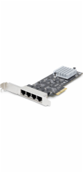 Startech 4-Port 2.5Gbps NBASE-T PCIe Network Card, Intel I225-V Chip, Quad Port Computer Network Card, Multi-Gigabit NIC, PCI Express Server LAN Card, Desktop Ethernet Interface Card, PCI Express 2.0 