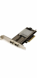 Startech 10G Network Card - 2x 10G Open SFP+ Multimode LC Fiber Connector - Intel 82599 Chip - Gigabit Ethernet Card (PEX20000SFPI) - Síťový adaptér - PCIe 2.0 x8 nízký profil - 10GbE - 10GBase-LR, 10