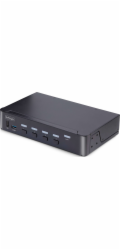 Startech 4-Port DisplayPort 1.4 KVM Switch, 8K 60Hz / 4K 144Hz, 2x USB 3.0 Ports, 4x USB 2.0 Ports, Hotkey Switching, TAA Compliant (D86A2-4-PORT-8K-KVM) - Přepínač KVM / audio / USB - 4 x KVM / zvuk 