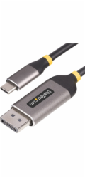 StarTech 10ft (3m) USB-C to DisplayPort Adapter Cable, 8K 60Hz - Kabel adaptéru - USB-C (M) do DisplayPort (M) s jazýčkem - USB4 / Thunderbolt 3 / Thunderbolt 4 / DisplayPort 1.4 - 3 m - podpora 8K60H
