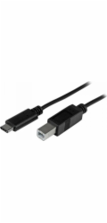 StarTech 2m 6ft USB C to USB B Cable - USB 2.0 - USB Type C Printer Cable M/M - USB 2.0 Type-C to Type-B Cable (USB2CB2M) - USB kabel - USB-C (M) do USB typ B (M) - Thunderbolt 3 / USB 2.0 - 2 m - čer