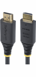 Startech 4m (13ft) Premium Certified High Speed HDMI Cable, 4K60Hz - Prémiově vysoká rychlost - kabel HDMI s ethernetem - HDMI s piny (male) do HDMI s piny (male) - 4 m - černá - pasivní, podpora 4K60