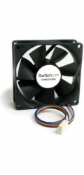Startech 80x25mm Computer Case Fan with PWM - Pulse Width Modulation Connector - computer cooling Fan - 80mm Fan - pwm Fan (FAN8025PWM) - Ventilátor skříně - 80 mm - černá