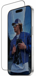PanzerGlass - Ochrana obrazovky pro mobilní telefon - ultraširoká velikost s FASTFIT IN-A-BOX - sklo - barva rámu cerná - pro Apple iPhone 16 Pro, 17