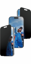 PanzerGlass - Ochrana obrazovky pro mobilní telefon - ultraširoká velikost s FASTFIT IN-A-BOX - sklo - s bezpecnostním filtrem - dvoucestné - barva rámu cerná - pro Apple iPhone 16 Pro, 17