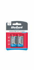 Baterie C (R14) alkalická REBEL EXTREME Alkaline Power 2ks / blistr BAT0093B
