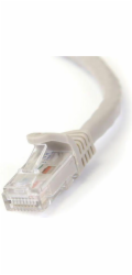 Startech 15m CAT6 Ethernet Cable, 10 Gigabit Snagless RJ45 650MHz 100W PoE Patch Cord, CAT 6 10GbE UTP Network Cable w/Strain Relief, Grey, Wiring is UL Certified/TIA - Category 6 - 24AWG (N6PATC15MGR