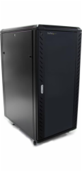 Startech 25U Network Rack Cabinet on Wheels - 36in Deep - Portable 19in 4 Post Network Rack Enclosure for Data & IT Computer Equipment w/ Casters (RK2536BKF) - Rozvadec stojanový - 25U