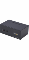 Startech 2-Port Dual-Monitor DisplayPort en HDMI KVM Switch, 4K 60Hz - Prepínac KVM / audio / USB - 2 x KVM / zvuk / USB - 1 místní uživatel - desktop - kompatibilní s TAA