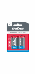 Baterie C (R14) alkalická REBEL Alkaline Power 2ks / blistr BAT0063B