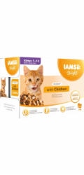 IAMS Delights Kitten Chicken in gravy - mokré krmivo pro kočky - 12 x 85g