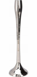 Svícen A98810580, hliník, 31 cm, stříbrná barva.
