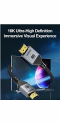 PremiumCord Kabel Ultra HD HDMI 2.2 16K@60Hz, 8K@240Hz, 4K@480Hz, pozlacený, 2m