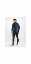 Bielizna męska VIKING Meriboo Man Set Merino granatowa L