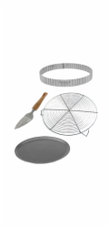 Sada na pečení de Buyer, 3030.00, box HOMEBAKING: kulaté formy, perforovaný prstenec, plech, rošt a lopatka