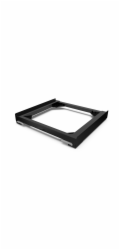 Výsuvná podložka pod spotřebiče Meliconi, 656168 Move Black, univerzální, pro spotřebiče s hloubkou 70 cm, dvojitá kola vpředu, nosnost 250 kg, 10 let záruka, made in Italy