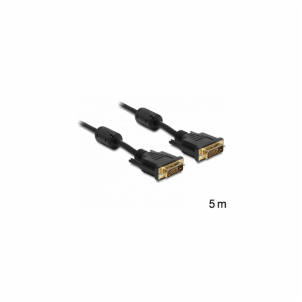 Delock - Kabel DVI - DVI-D (M) do DVI-D (M) - 5 m - křídl...