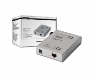 DIGITUS Gigabit Ethernet PoE + Injector, 802.3at Power Pi...