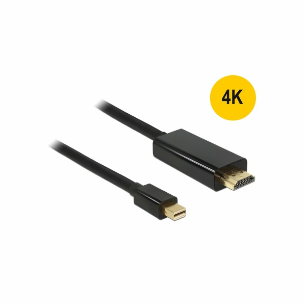 DeLOCK adaptérový kabel miniDP samec > HDMI-A samec