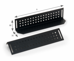 Nosné ližiny pro rack hl.1000mm (L=780mm)pár černé