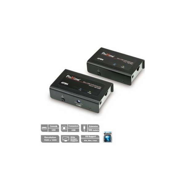 Aten CE-100 ATEN KVM extender CE-100 USB, VGA (1280 x 102...