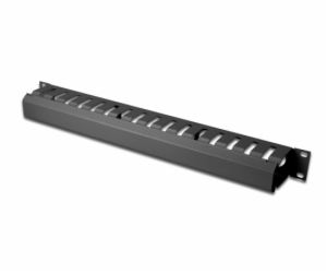 Digitus 19" vyvazovací panel klecový 1U, černý