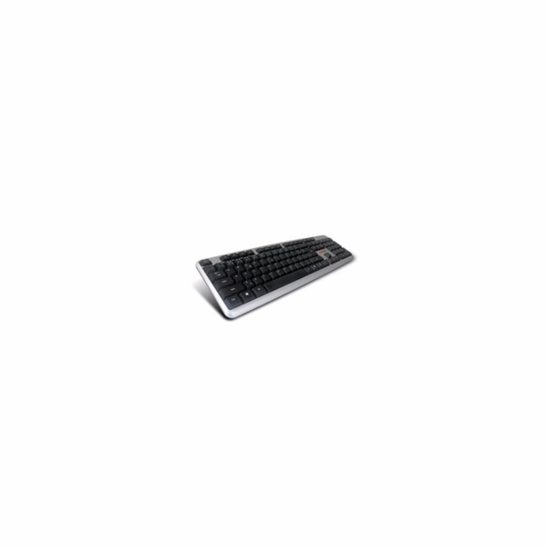 C-TECH klávesnice KB-102 USB, slim, silver, CZ/SK