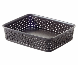 Košík RATTAN obdélník A5 hnědý