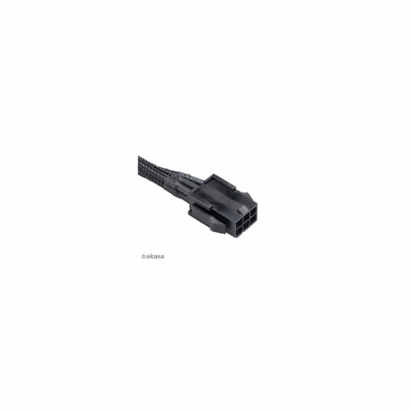 AKASA kabel FLEXA V6 prodloužení k 6pin VGA PSU, 40cm