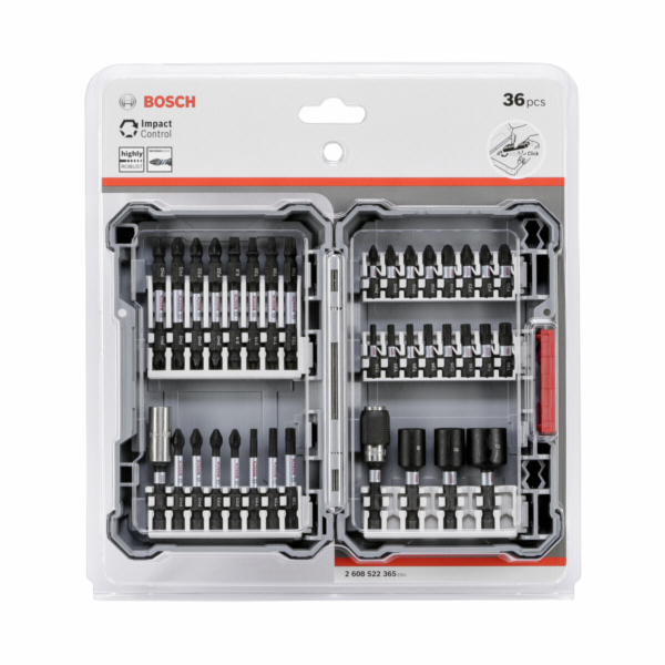 Bosch Impact Control Driver Bit Set 36 pcs. 2608522365, S...