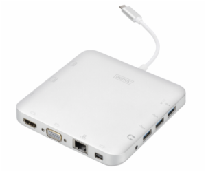 Dokovací stanice USB Type-C, 11 dalších portů, duální mon...