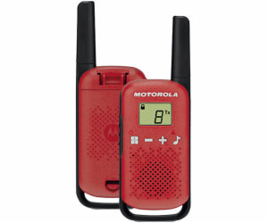 Motorola TALKABOUT T42 two-way radio 16 channels Black Red
