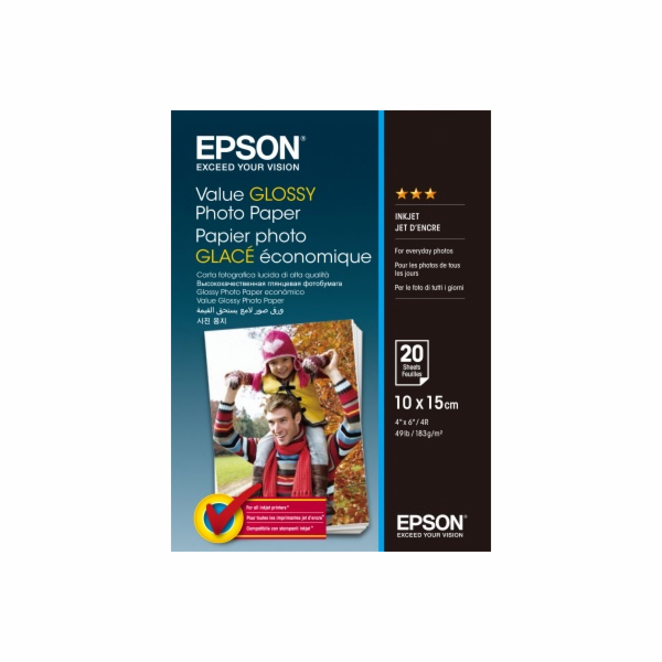 EPSON Value Glossy Photo Paper 10x15cm 20 sheet