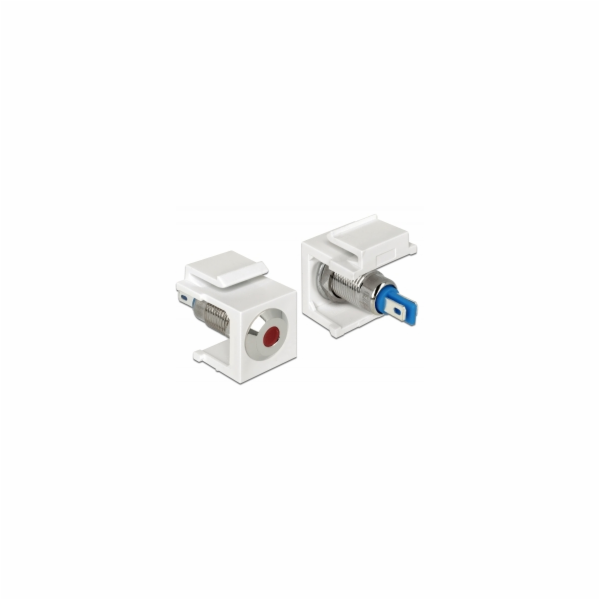 DeLOCK Keystone LED červená 6 V plochý, lichoběžníkový modul