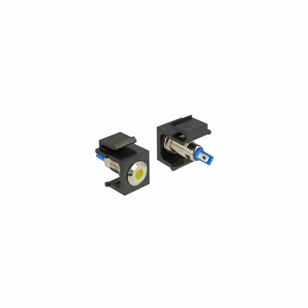 DeLOCK Keystone LED žlutá 6 V plochý, lichoběžníkový modul