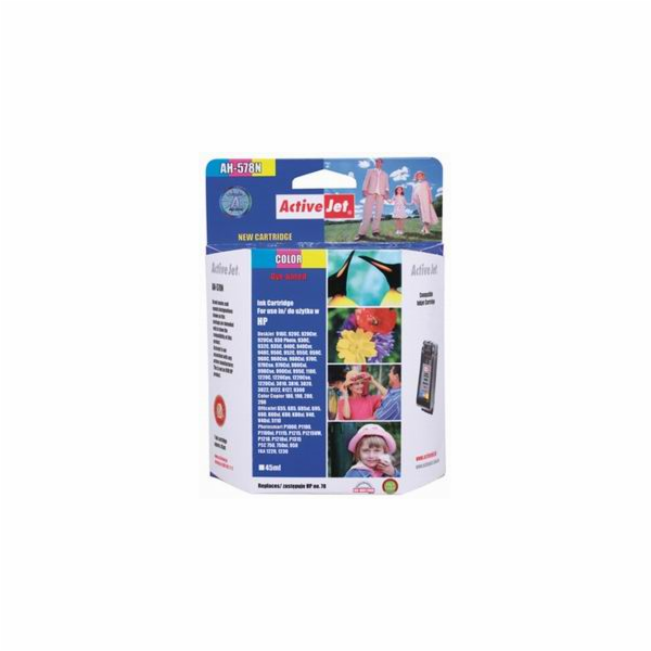 Activejet Inkoust AH-78N (náhradní inkoust HP 78 C6578D; ...