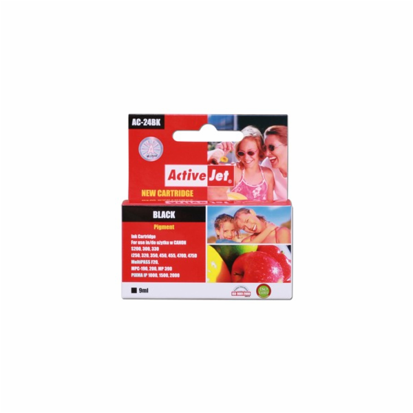 Activejet AC-24BN ink for Canon printer; Canon BCI-24Bk r...