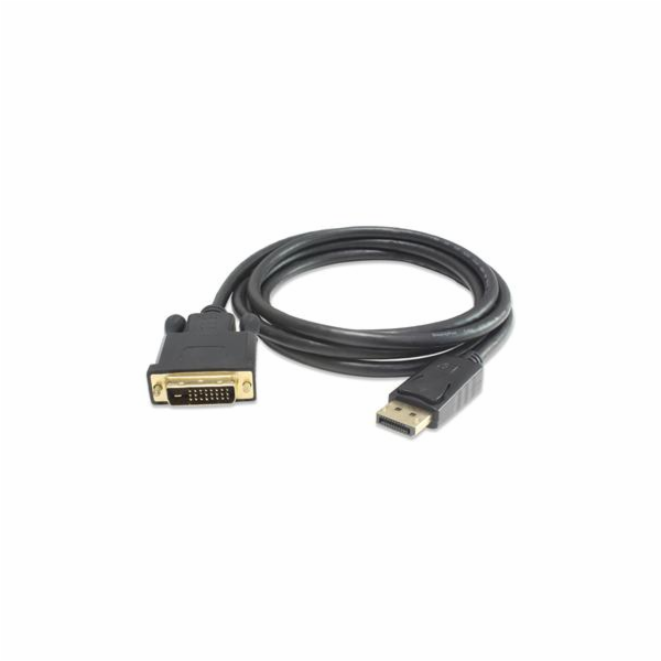 PremiumCord DisplayPort na DVI kabel 5m, stín. M/M