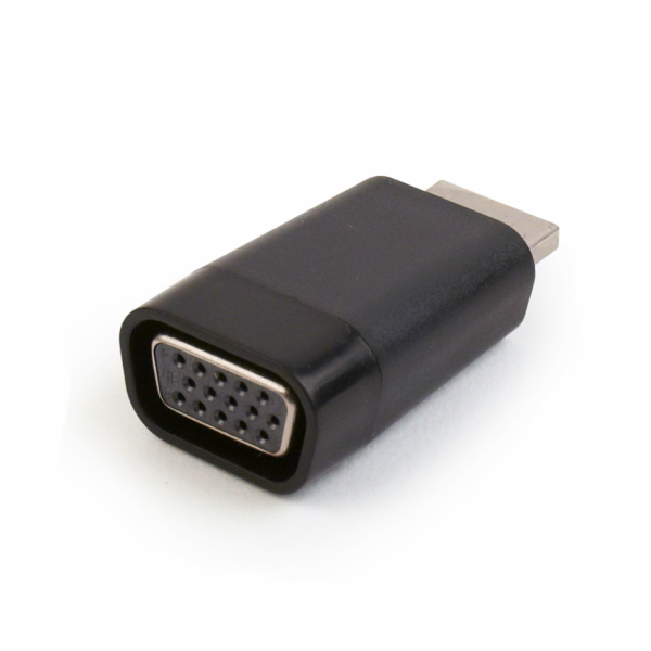 Adaptér GEMBIRD HDMI M, VGA F, černý