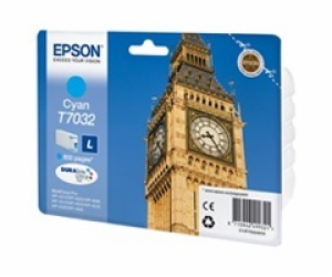 Atrament Epson WP4000/4500 Series Ink Cartridge L Cyan 0.8k