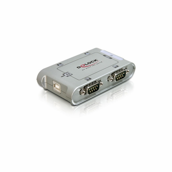 Delock USB 2.0 to 4 port serial HUB - Sériový adaptér - U...