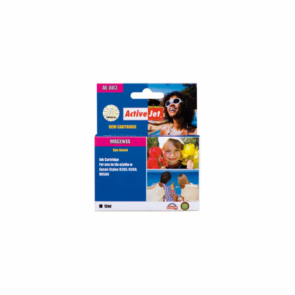 ActiveJet inkoust Epson T0803 R265/R360/RX560 Magenta, 12...