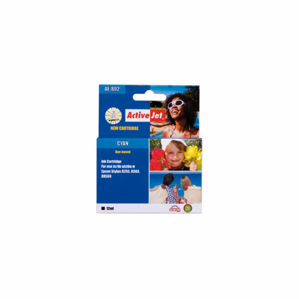 Activejet Inkoust AE-802N (náhrada za Epson T0802; Suprem...