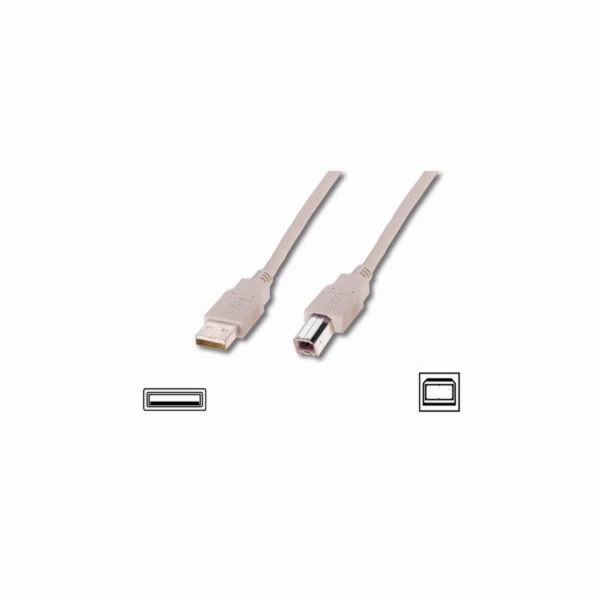 DIGITUS USB pripojovací kabel Typ-A 1.8 m