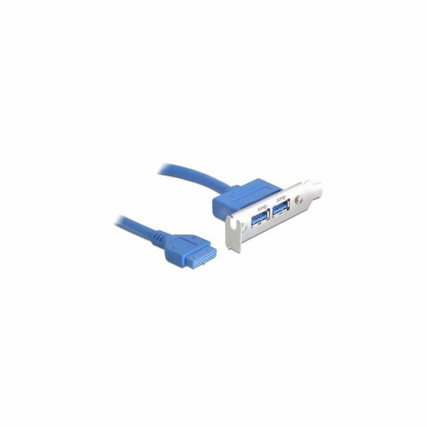 Delock záslepka 1x interní 19pin USB 3.0  > 2 x USB 3.0-A...