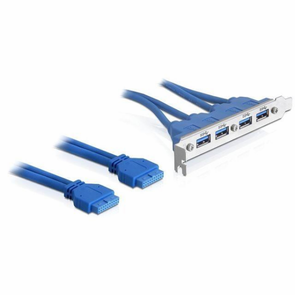 DeLOCK zásuvná deska USB3.0 kolíkový konektor 19 kolíků, ...