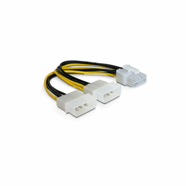 DeLOCK Stromkabel PCI Express 8 Pin > 2x 5,25 Stecker 4 Pin